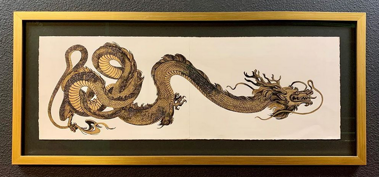 Golden Dragon painting